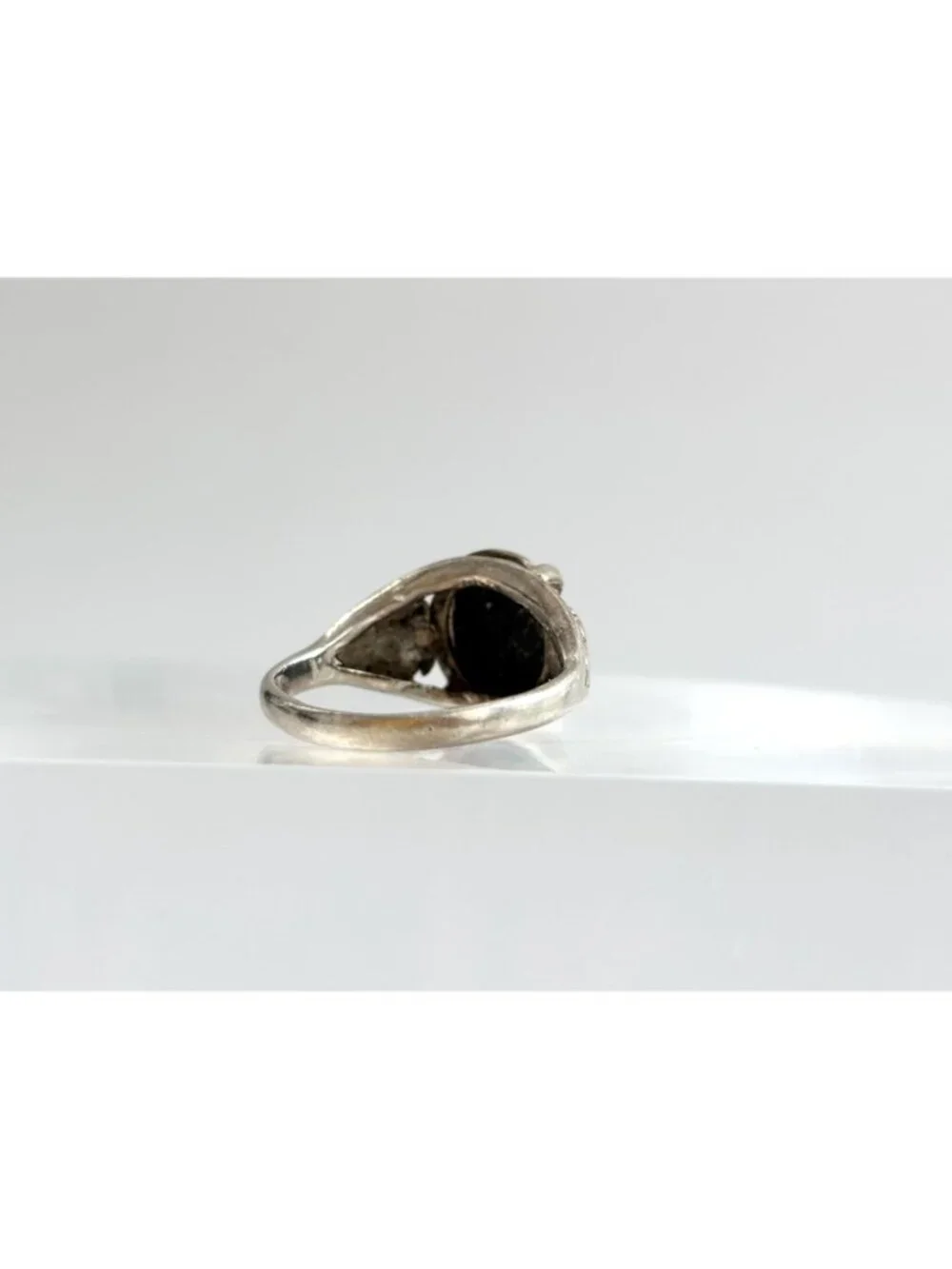 Lapis Lazuli Oval Cabochon Southwest Sterling Silver 925 Vintage Ring - sz 5.5
